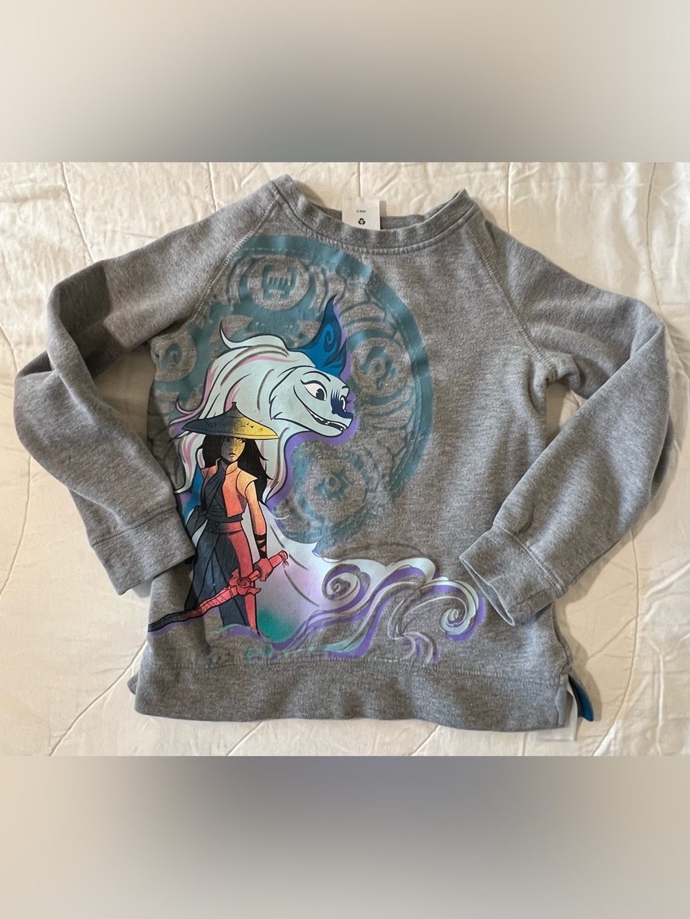 Disney Light Gray Raya and the Last Dragon Sweatshirt